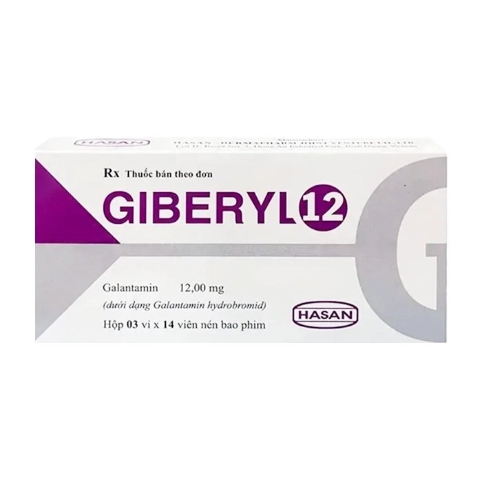 Giberyl 12 Hasan 3 vỉ x 14 viên Giberyl 12 Hasan 3 vỉ x 14 viên