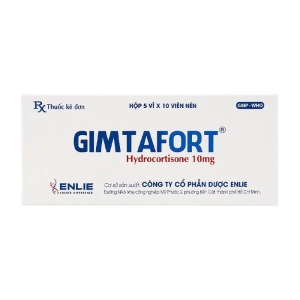Gimtafort 10mg Enlie 5 vỉ x 10 viên (Hydrocortisone)