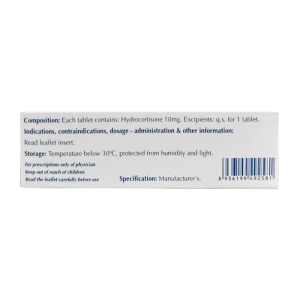Gimtafort 10mg Enlie 5 vỉ x 10 viên (Hydrocortisone)