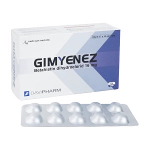 Gimyenez 16mg Davipharm 6 vỉ x 10 viên (Betahistine)