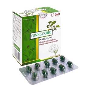 Ginkgo 360 Natto-Q10 10 vỉ x 10 viên - Hỗ trợ tuần hoàn não