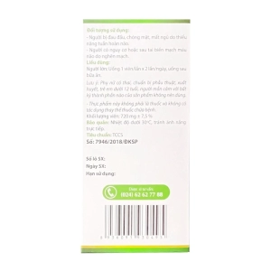 Ginkgo 360 Natto-Q10 10 vỉ x 10 viên - Hỗ trợ tuần hoàn não