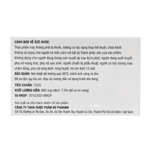 Ginkgo MgB6 BV Pharma 10 vỉ x 10 viên - Hỗ trợ tuần hoàn máu não