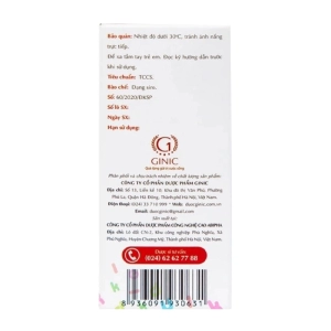 Ginkid Nhuận Tràng Bổ Sung Chất Xơ 3 vỉ x 5 ống x 10ml - Hỗ trợ giảm táo bón, tiêu hóa tốt