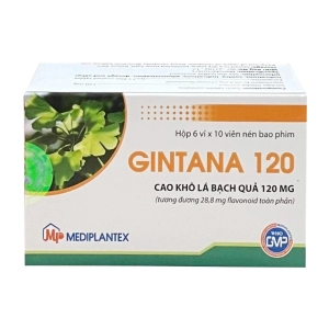 Gintana 120 Mediplantex 6 vỉ x 10 viên (Ginkgo biloba)