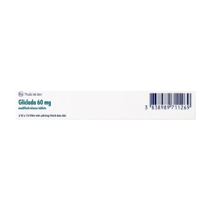 Gliclada 60mg Modified-Release Tablets Krka 2 vỉ x 15 viên (Gliclazide)