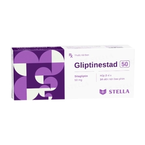 Gliptinestad 50 Stellapharm 2 vỉ x 14 viên (Sitagliptin)