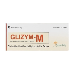 Glizym-M Panacea Biotec 20 vỉ x 10 viên (Gliclazide + Metformin)