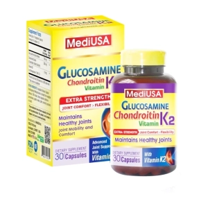 Glucosamine Chondroitin Vitamin K2 MediUSA 30 viên - Hỗ trợ sụn khớp, dịch khớp