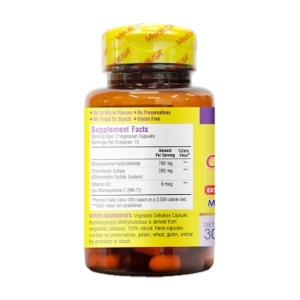 Glucosamine Chondroitin Vitamin K2 MediUSA 30 viên - Hỗ trợ sụn khớp, dịch khớp