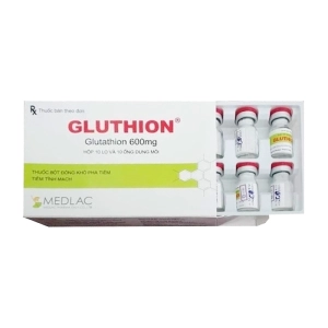 Gluthion 600mg Medlac Pharma 10 lọ x 10 ống dung môi Gluthion 600mg Medlac Pharma 10 lọ x 10 ống dung môi