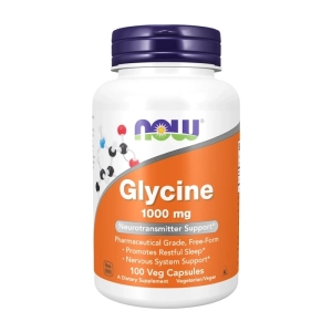 Glycine 100mg Now Foods 100 viên - Hỗ trợ giấc ngủ ngon