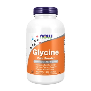 Glycine Pure Powder Now Foods 454g - Bột dẫn chuyền chất