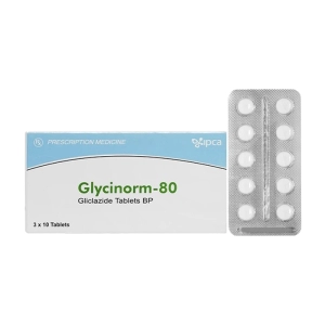 Glycinorm-80 Ipca 3 vỉ x 10 viên (Gliclazide)