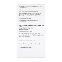 Glyxambi 10mg/5mg Boehringer Ingelheim 3 vỉ x 10 viên Glyxambi 10mg/5mg Boehringer Ingelheim 3 vỉ x 10 viên