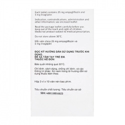 Glyxambi 25mg/5mg Boehringer Ingelheim 3 vỉ x 10 viên Glyxambi 25mg/5mg Boehringer Ingelheim 3 vỉ x 10 viên