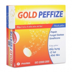 Gold Peffize giảm đầy bụng, ở hơi, khó tiêu, Hộp 20 viên