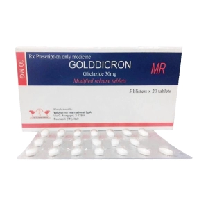 Golddicron MR 30mg Valpharma 5 vỉ x 20 viên (Gliclazide) Golddicron MR 30mg Valpharma 5 vỉ x 20 viên (Gliclazide)