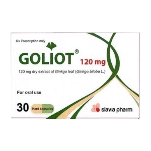 Goliot 120mg Slavia Pharm 3 vỉ x 10 viên (Ginkgo biloba)