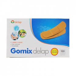 Băng dính Gomix Delap Xanh 1.9cm x 7.2cm, Hộp 100 miếng Băng dính Gomix Delap Xanh 1.9cm x 7.2cm, Hộp 100 miếng
