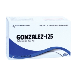 Gonzalez-125 Davipharm 6 vỉ x 10 viên (Deferasirox)