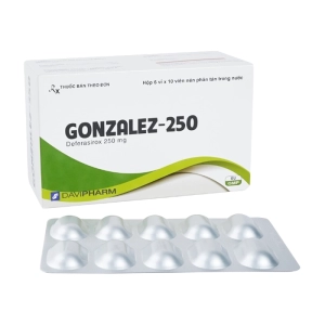 Gonzalez-250 Davipharm 6 vỉ x 10 viên (Deferasirox)