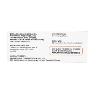Gored 50mg Young Poong 10 vỉ x 10 viên Gored 50mg Young Poong 10 vỉ x 10 viên