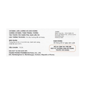 Gored 50mg Young Poong 10 vỉ x 10 viên Gored 50mg Young Poong 10 vỉ x 10 viên