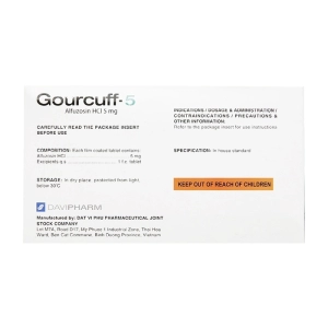 Gourcuff-5 Davipharm 10 vỉ x 10 viên