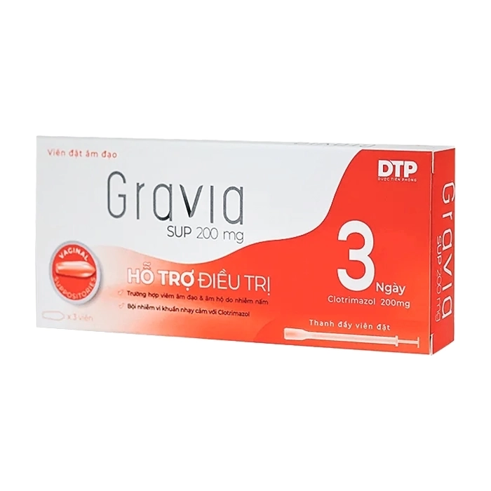 Gravia Sup 200mg CPC1 Hà Nội 1 vỉ x 3 viên