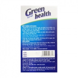 Green Syrup Health Greenhealth 30 gói x 5ml Green Syrup Health Greenhealth 30 gói x 5ml