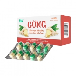 Gừng Fito Pharma 10 vỉ x 10 viên Gừng Fito Pharma 10 vỉ x 10 viên