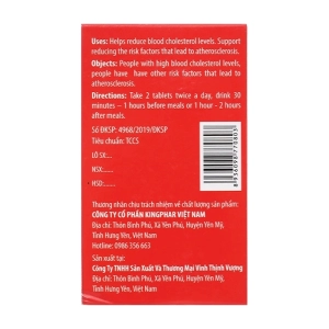 Viên Mỡ Máu Kingphar 40 viên - Giúp giảm mỡ máu