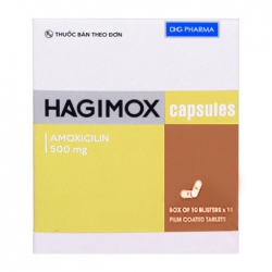Hagimox 500mg DHG 10 vỉ x 10 viên