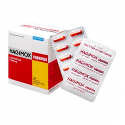 Hagimox 500mg DHG (Đỏ - cam) 10 vỉ x 10 viên