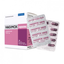 Hagimox 500mg DHG (Hồng đậm - hồng nhạt) 10 vỉ x 10 viên
