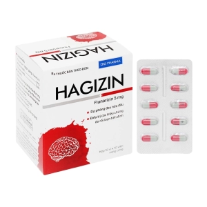 Hagizin DHG Pharma 10 vỉ x 10 viên (Flunarizin)