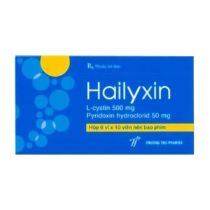 Hailyxin Trường Thọ 6 vỉ x 10 viên (L-Cystine + Vitamin B6)