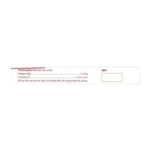 Haloperidol 1.5mg Hataphar 2 vỉ x 25 viên (Haloperidol)