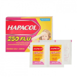 Hapacol 250mg Flu DHG 24 gói x 1.5g Hapacol 250mg Flu DHG 24 gói x 1.5g