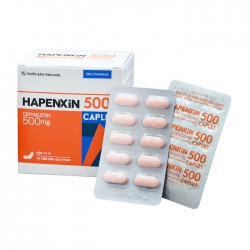Hapenxin 500mg DHG Caplet 10 vỉ x 10 viên