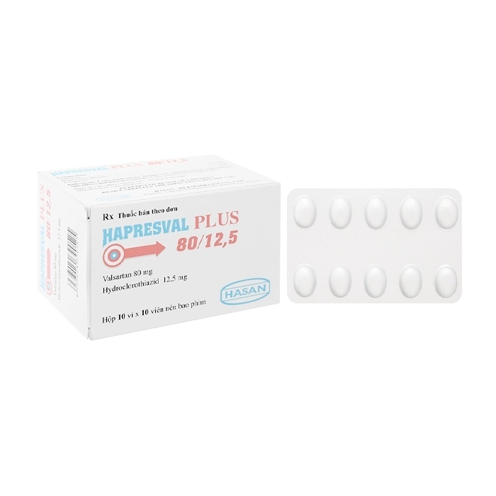 Hapresval Plus 80/12.5 Hasan 10 vỉ x 10 viên