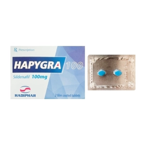 Hapygra 100mg Hadiphar 1 vỉ x 2 viên