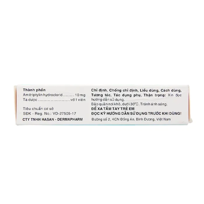 Amilavil 10mg Hasan 4 vỉ x 15 viên