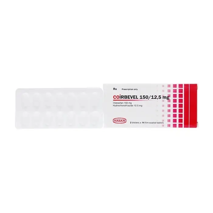 Coirbevel 150/12.5mg Hasan 2 vỉ x 14 viên Coirbevel 150/12.5mg Hasan 2 vỉ x 14 viên