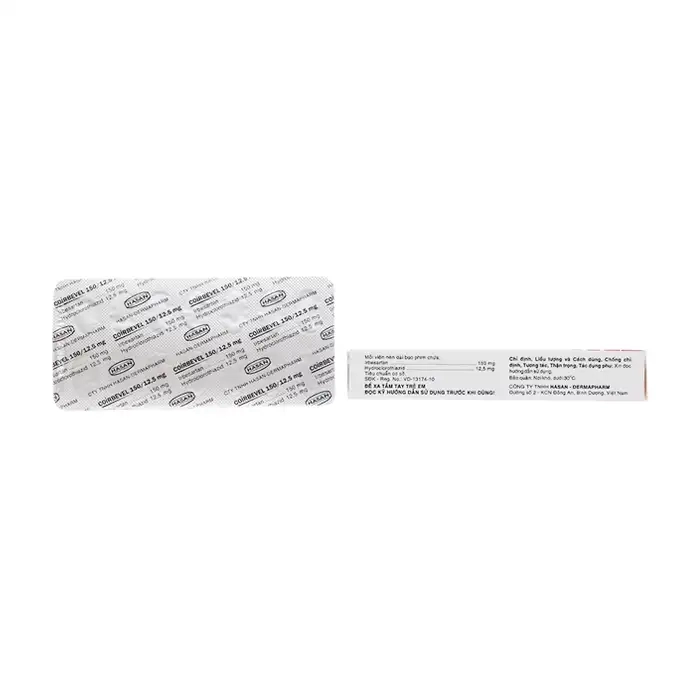 Coirbevel 150/12.5mg Hasan 2 vỉ x 14 viên Coirbevel 150/12.5mg Hasan 2 vỉ x 14 viên