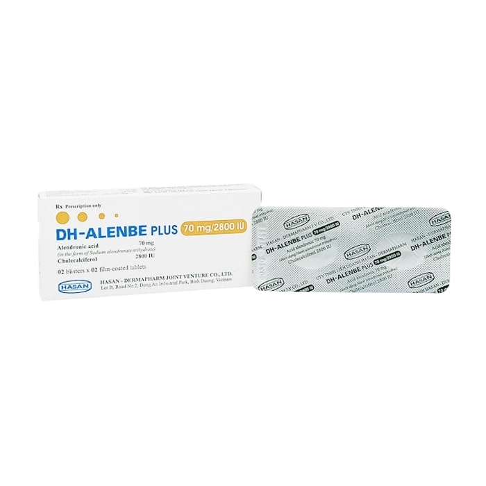 DH-Alenbe Plus 70mg/2800IU Hasan 2 vỉ x 2 viên