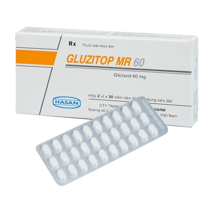 Gluzitop MR 60 Hasan 2 vỉ x 30 viên Gluzitop MR 60 Hasan 2 vỉ x 30 viên