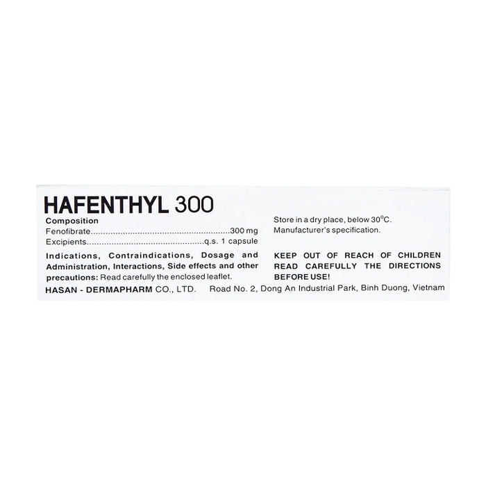 Hafenthyl 300 Hasan 3 vỉ x 10 viên Hafenthyl 300 Hasan 3 vỉ x 10 viên