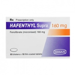 Hafenthyl Supra 160mg Hasan 3 vỉ x 10 viên Hafenthyl Supra 160mg Hasan 3 vỉ x 10 viên